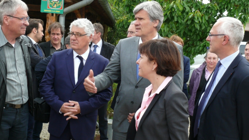 Visite du ministre de l'agriculture Stéphane Le Foll