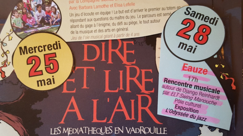 Eauze - "Dire et Lire à l'Air" 5e édition du 25 mai au 5 juin 2016
