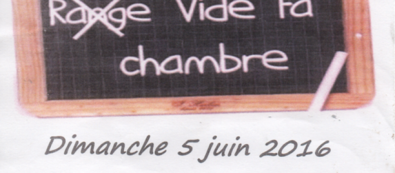 à Auradé vide ta chambre