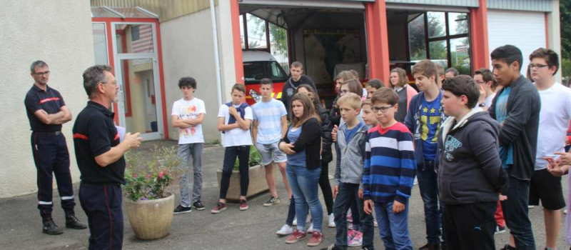 Cazaubon : Les collégiens à la découverte du Centre de secours