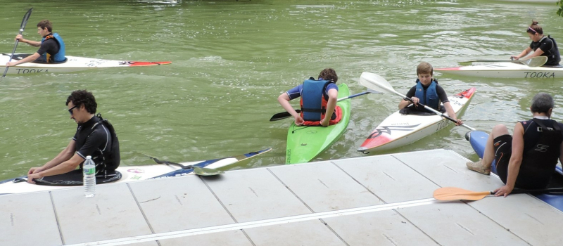Un ponton sur la Baïse pour les kayakistes 