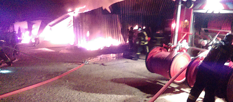 INCENDIE D’UN BÂTIMENT AGRICOLE À ORDAN-LARROQUE
