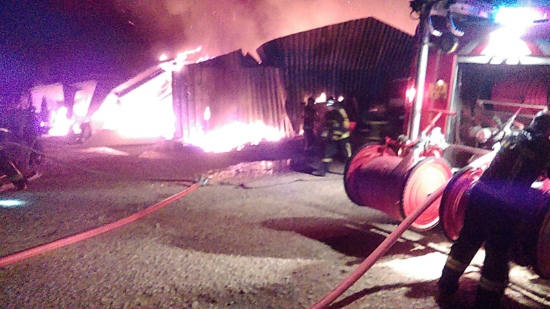 INCENDIE D’UN BÂTIMENT AGRICOLE À ORDAN-LARROQUE