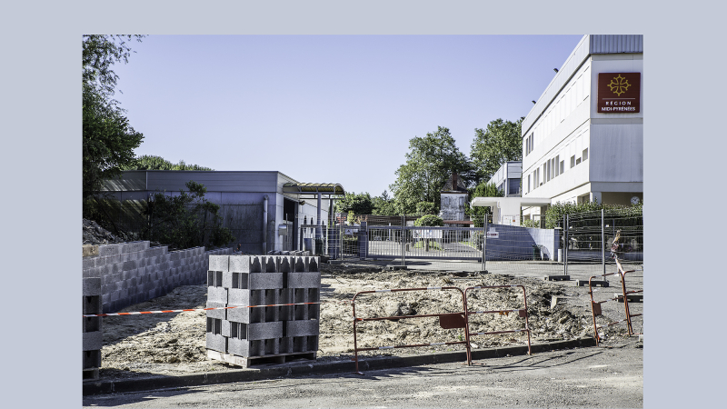 Nogaro: la place devant la cité scolaire est agrandie et rénovée