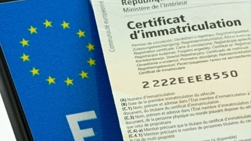 Forte augmentation du prix de la carte grise