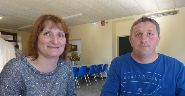 Le nouveau président Eric Labarthe et yolande la secrétaire