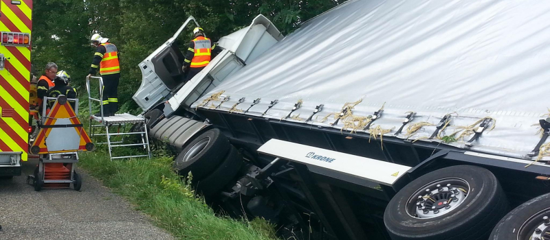 Accident de poids lourd