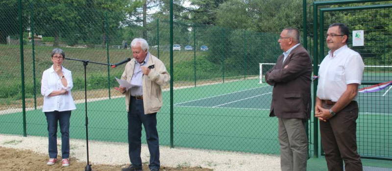Estang : Inauguration du court Jean-Paul Bigé