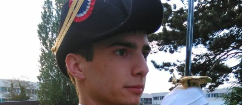 Maxime Crabé a défilé sur les "Champs" le 14 juillet 