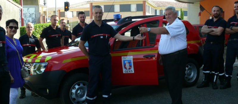 Le Centre de secours d'Auch s'enrichit d'un véhicule léger tout terrain