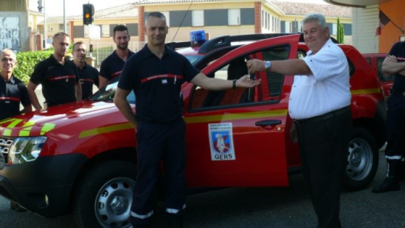 Le Centre de secours d'Auch s'enrichit d'un véhicule léger tout terrain