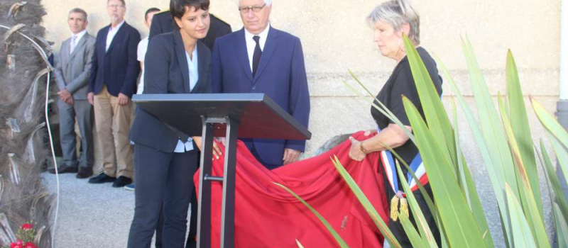 Le Houga : Najat Vallaud-Belkacem a inauguré le Parcours de Mémoire