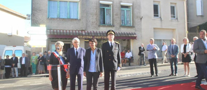 Le Houga : Najat Vallaud-Belkacem a inauguré le Parcours de Mémoire 