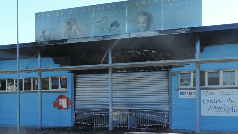 Le centre aqualudique de Condom fermé suite à un incendie