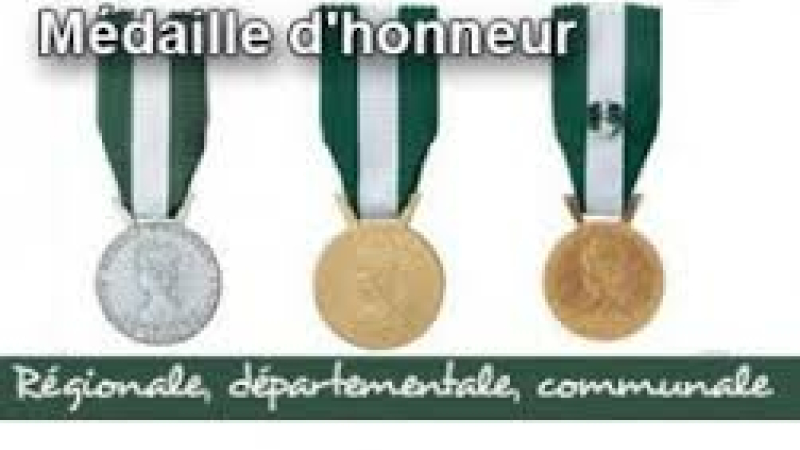 Ils ont reçu la médaille d'honneur régionale, départementale et communale