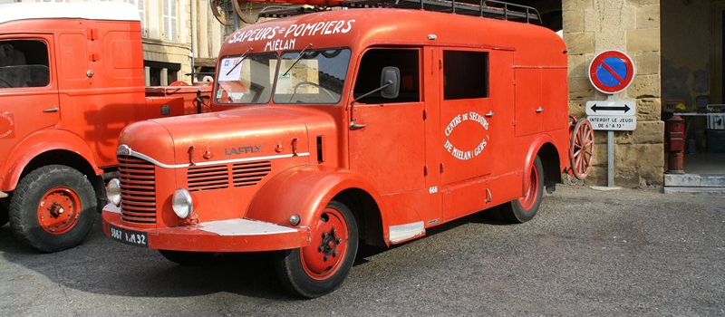 Les pompiers en vitrine