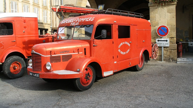 Les pompiers en vitrine