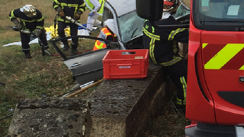 Grave et curieux accident sur la RD34