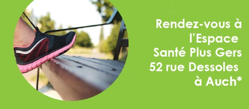Un parcours de santé  ouvert à tous, dans la ville d'Auch , organisé par la CPAM du Gers