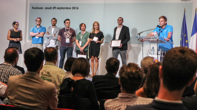 Trophées de l'économie numérique Cityméo Start-up de Labege reçoit leGrand Prix, 