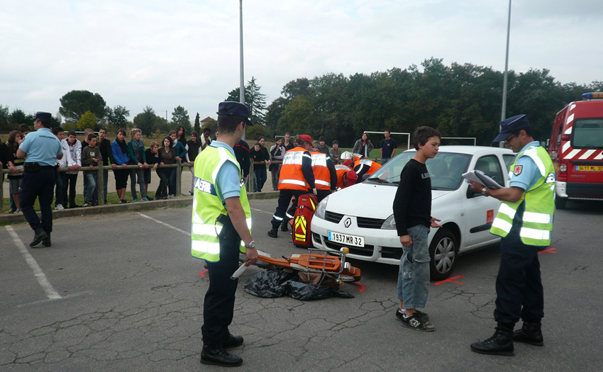 reconstitution d'accident