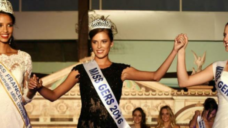 Anaïs Fernandez, Miss Gers, élue première dauphine de Miss Midi-Pyrénées dont le titre échoit à Virginie Guillin du Pays d'Olmes