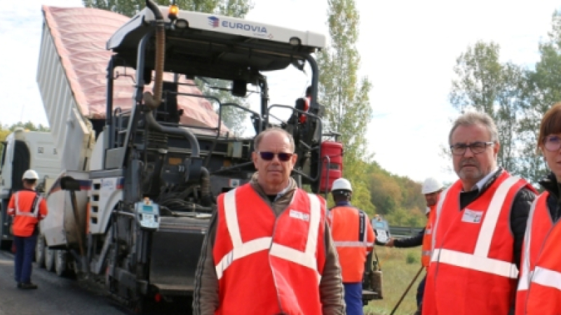 Chantier sur la RD924à Auch du 11 au 20 octobre  : réfection de la couche de roulement
