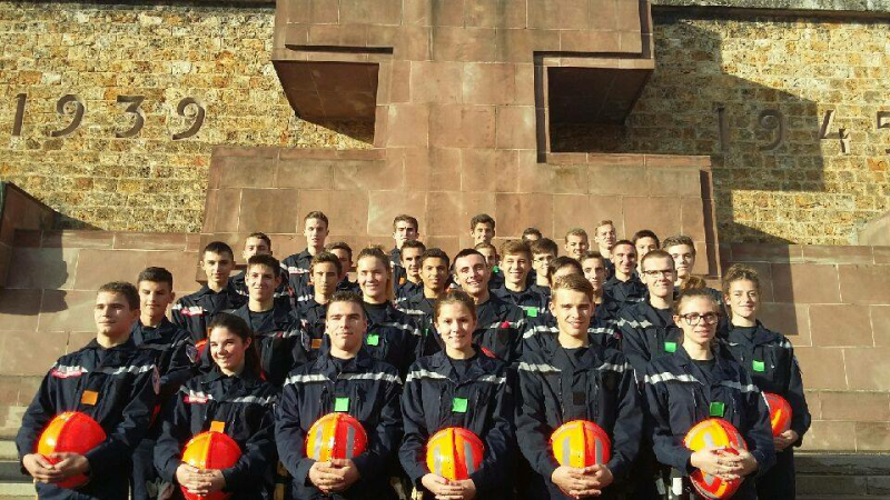 Voyage mémoriel pour des jeunes sapeurs pompiers gersois