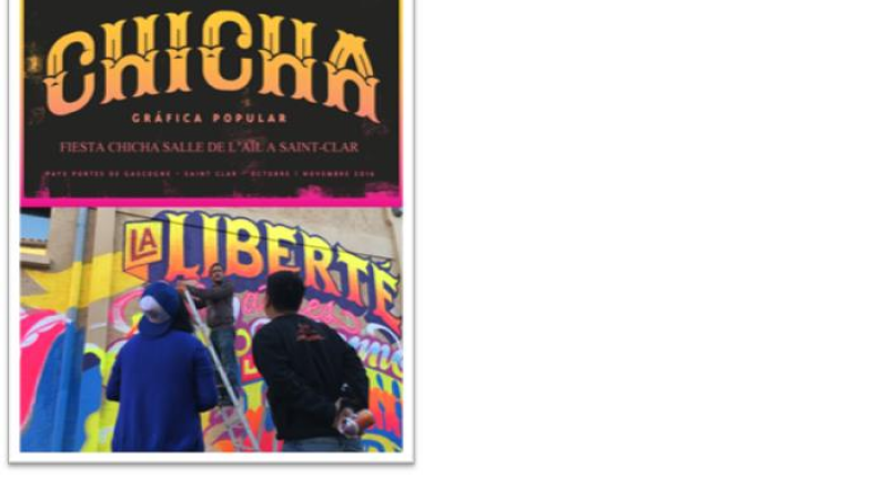 SAINT CLAR   -   Inauguration du projet street-art "Chicha"  et quel projet !!!!!!!