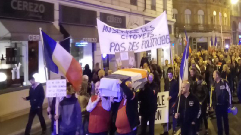 Les policiers en colère