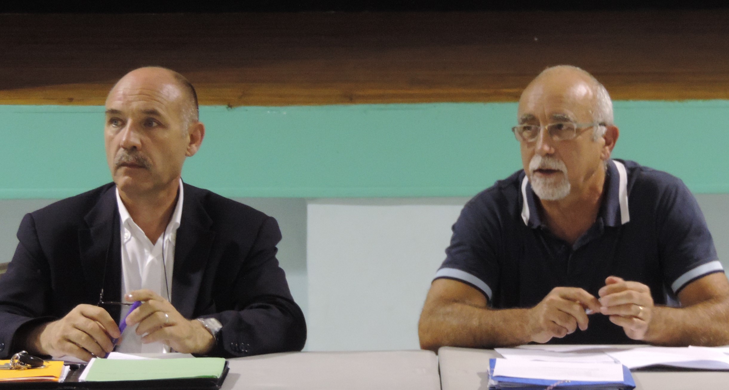Gérard Dubrac maire de Condom et Claude Claverie maire de Caussens