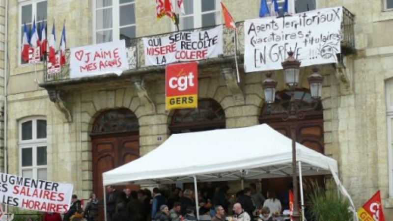 Grand Auch : La grève des agents territoriaux se poursuit
