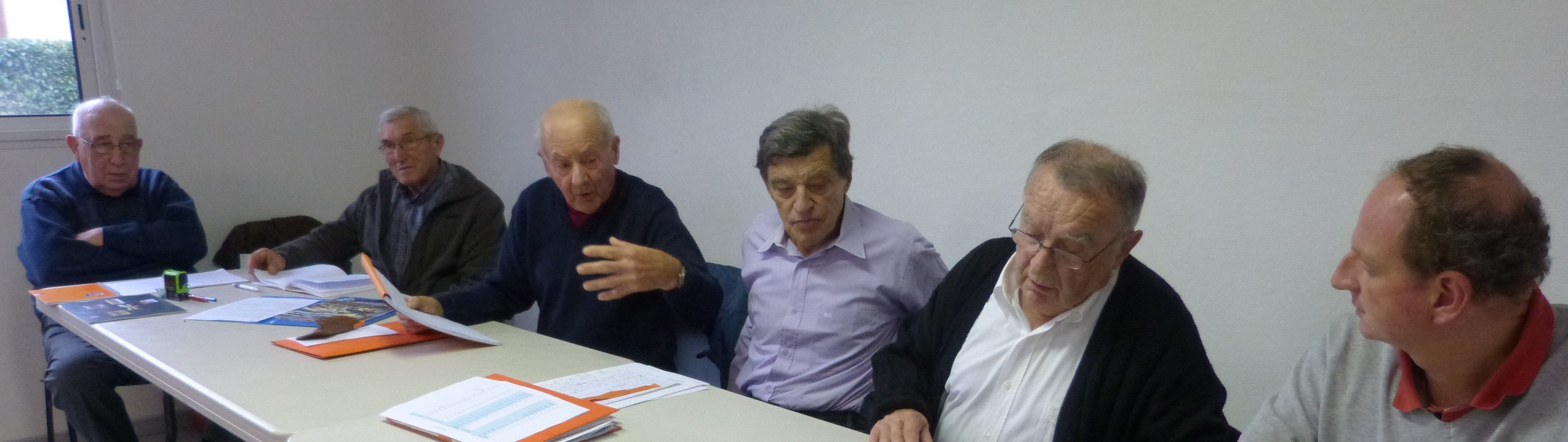 le burau avec le président départemental Jean Capérann