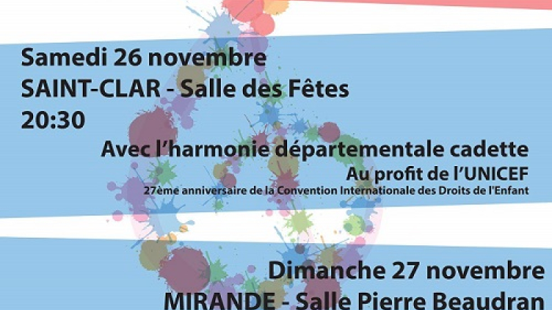 SAINT CLAR - Concert d'Anniversaire de la Convention Internationale des Droits de l'Enfant (27ème)