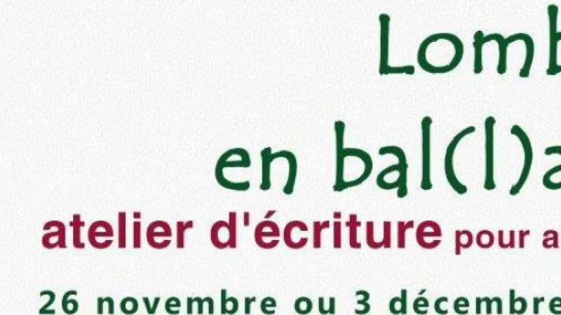 Ateliers d'écriture pour adultes à Lombez