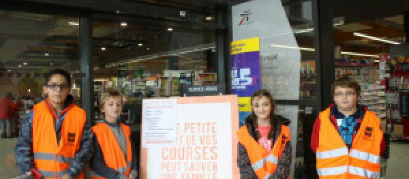 Cazaubon : Les collégiens ont collecté pour la Banque Alimentaire