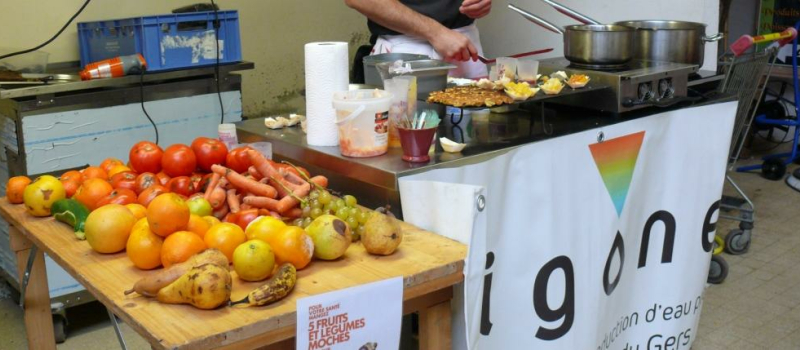 L'atelier cuisine anti-gaspi alimentaire était au marché à la halle aux herbes