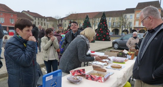 le stand de vente de pâtisseries