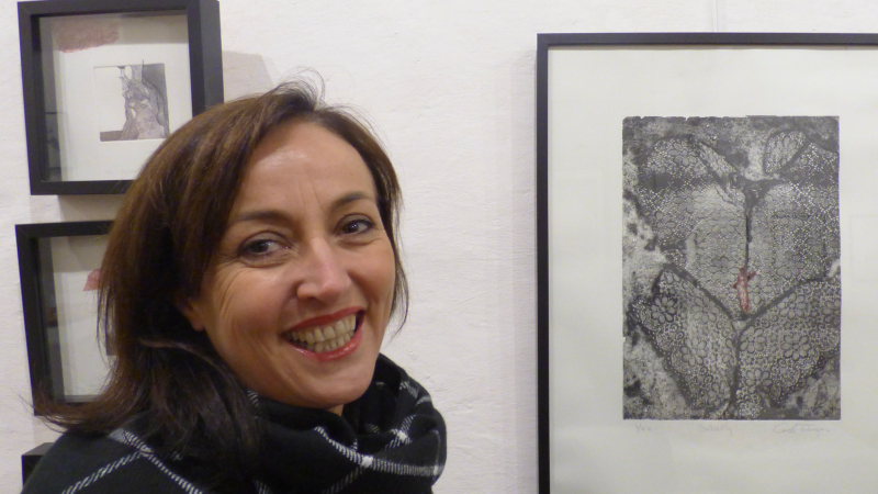 Carole  Forges et François Laude à l'Ane bleu