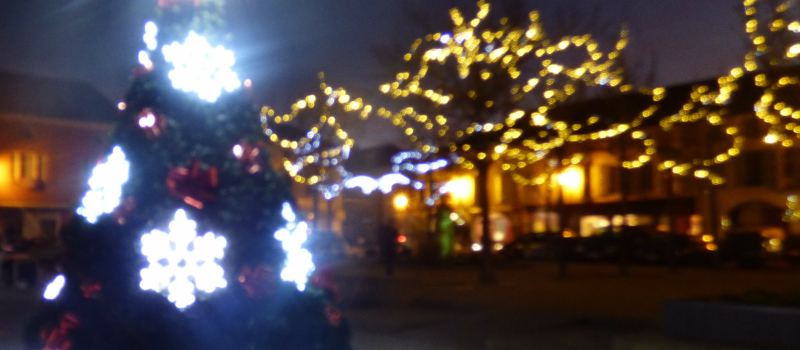 La place a revêtu ses habits de Noël
