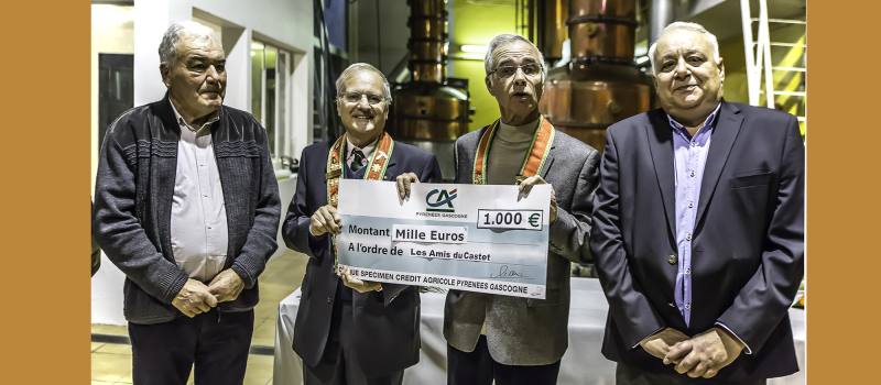 Sainte-Christie-d’Armagnac – Les Anysetiers font un don pour le Castet