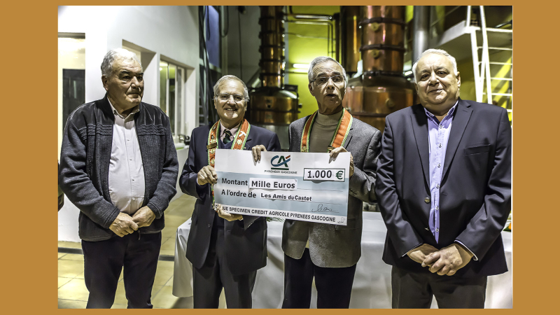 Sainte-Christie-d’Armagnac – Les Anysetiers font un don pour le Castet