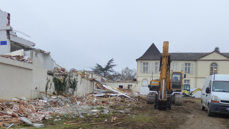 La rénovation du chateâu d'Espagnet 