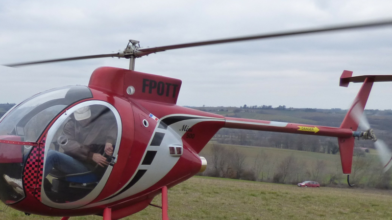 L'hélicoptère de Jean-François