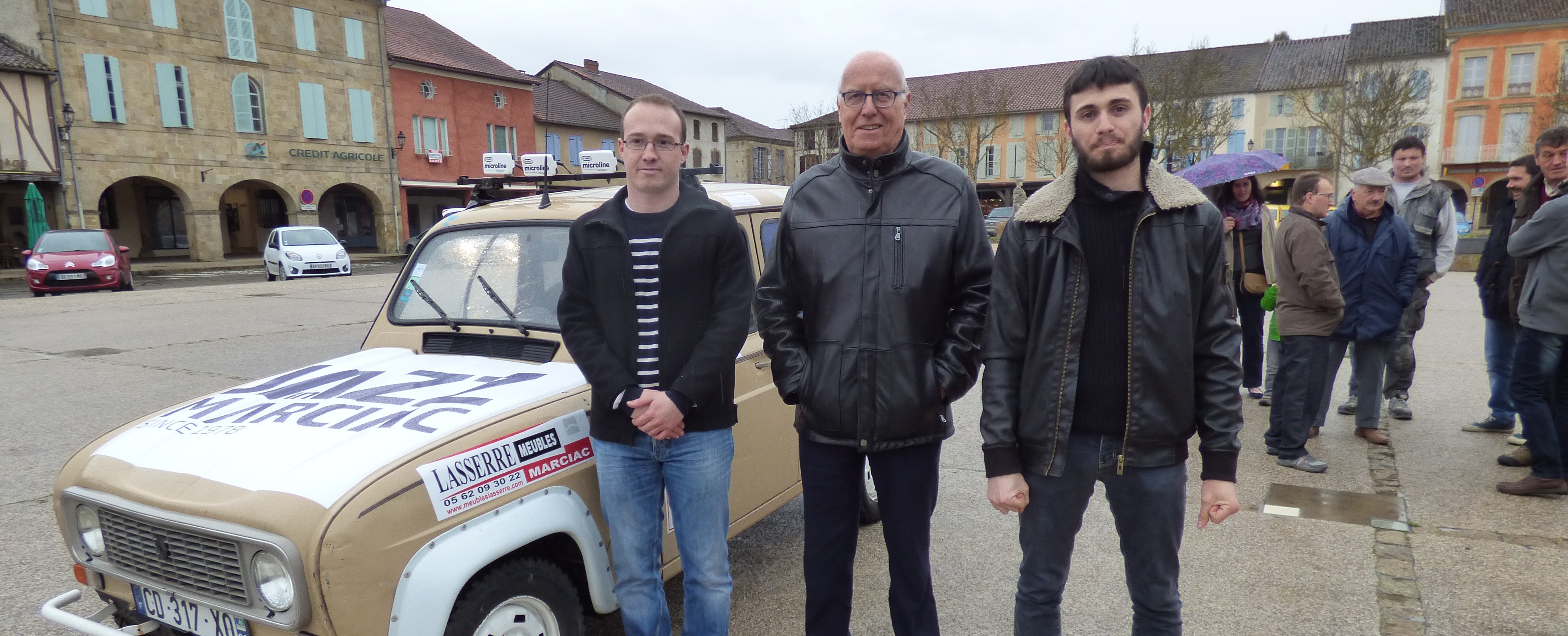 les concurrents avec le maire de Marciac