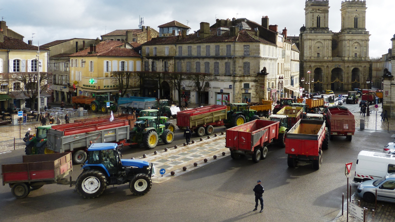 AUCH : manifestation des agriculteurs.