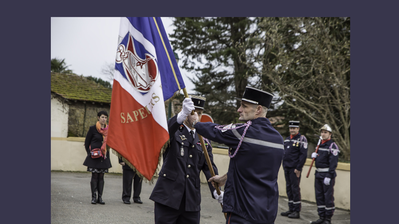 Le Houga – Passation de commandement chez les sapeurs-pompiers