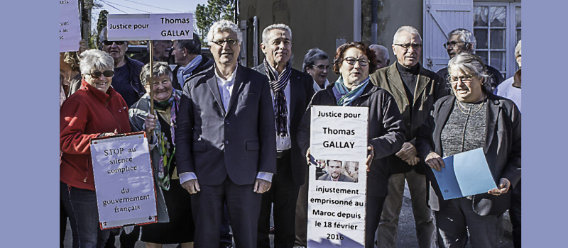 Viella – Philippe Martin présent à la manif pour Thomas Gallay