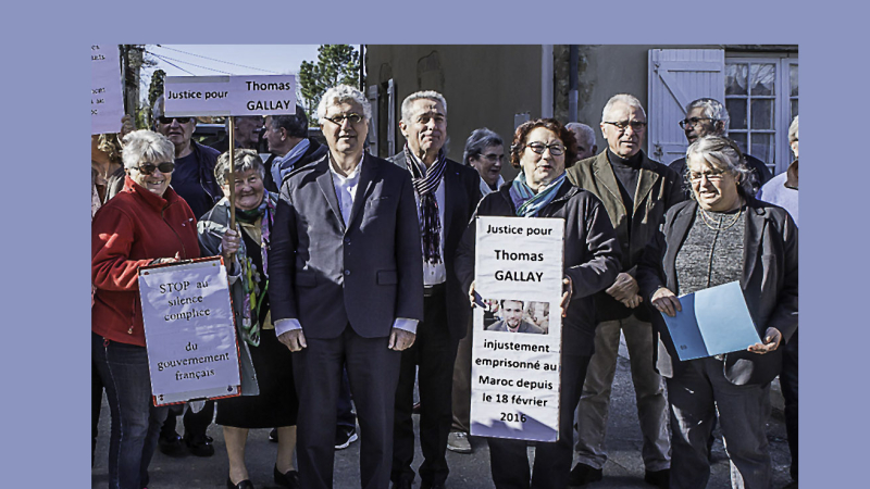 Viella – Philippe Martin présent à la manif pour Thomas Gallay
