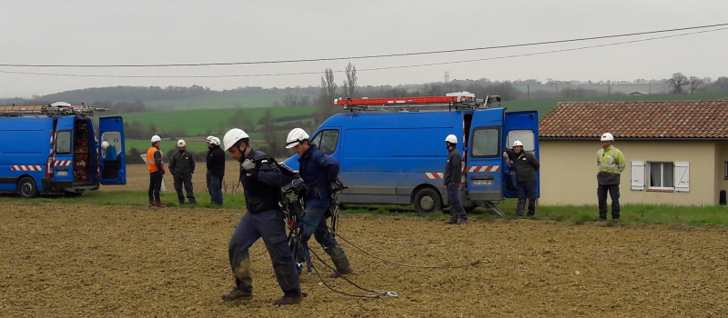 Sainte Radegonde : Enedis modernise le réseau 20.000 volts